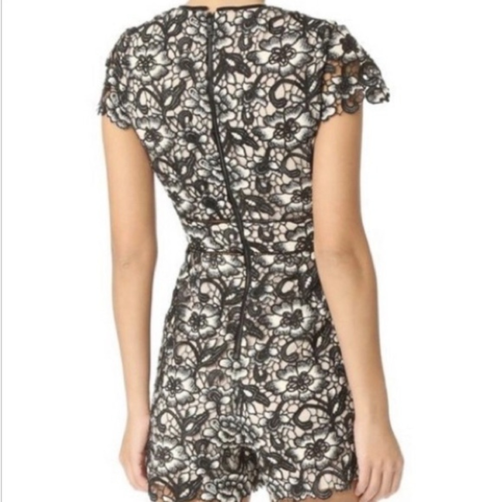Alice and Olivia Tinsley Lace Romper - Picture 2 of 8